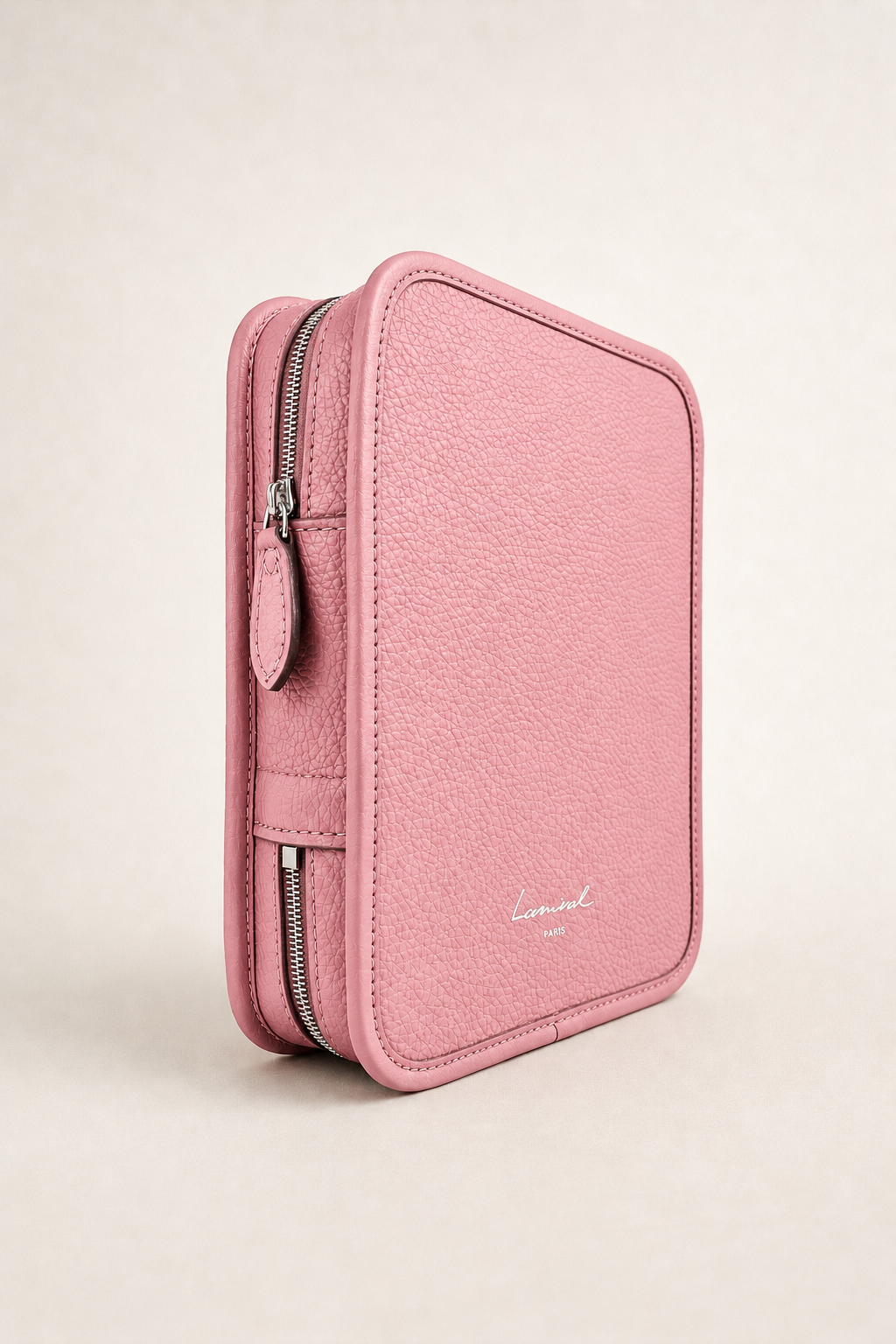 6-cigars case grained pale pink