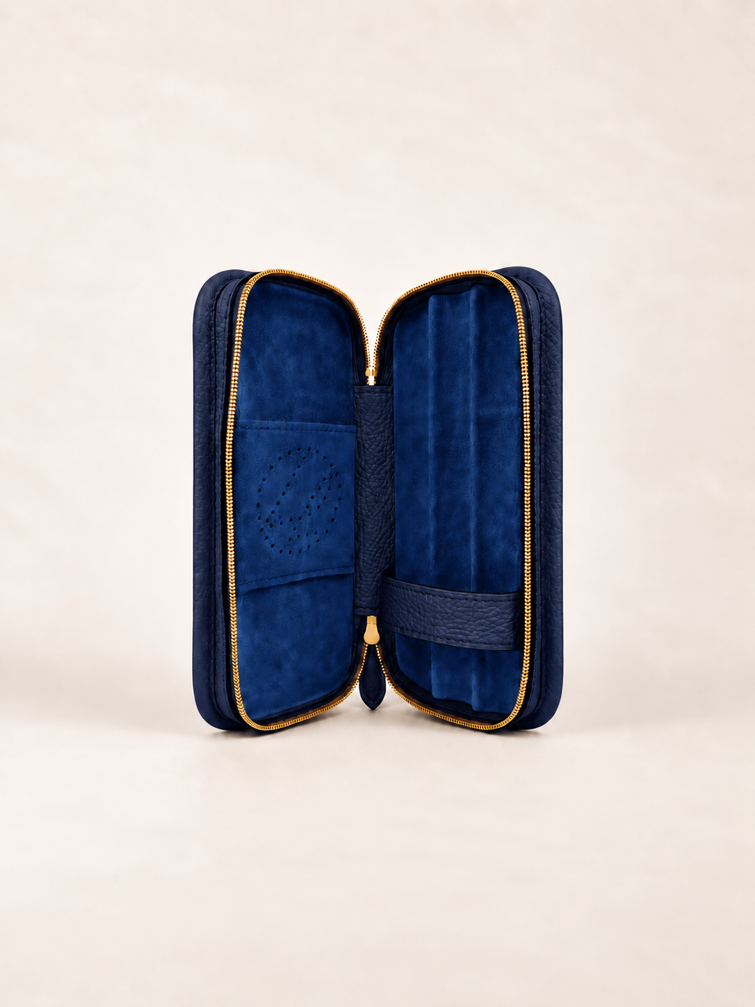 3-cigars case grained sapphire