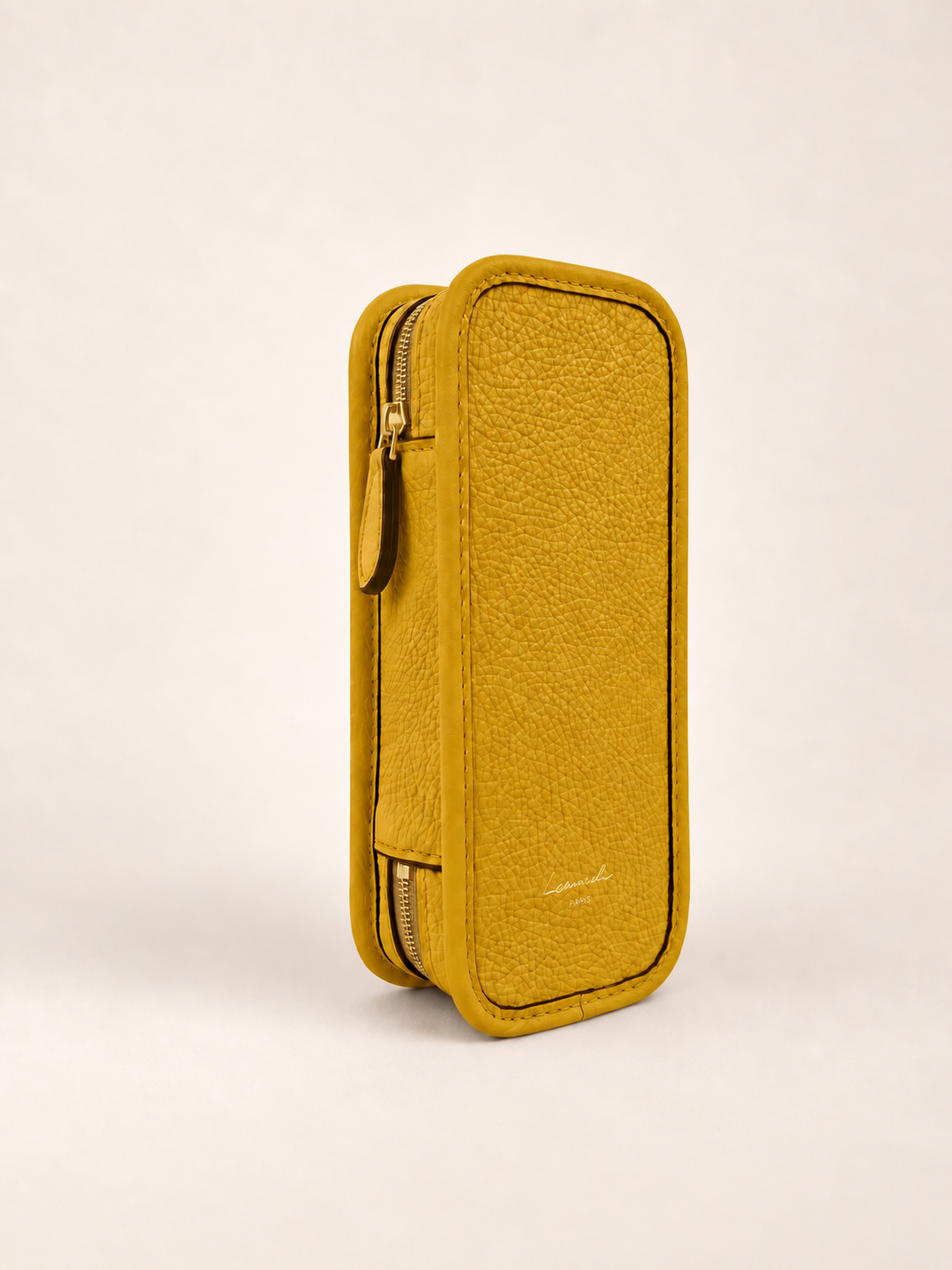 3-cigars case grained safran