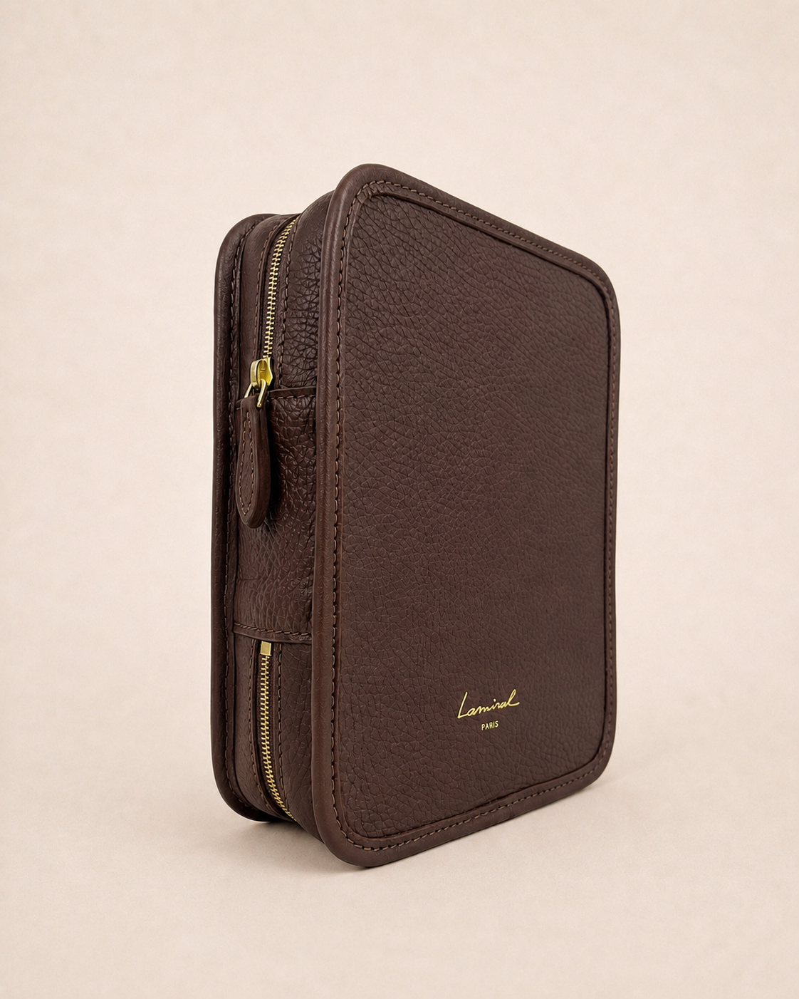 Coffret 6 cigares acajou grainé