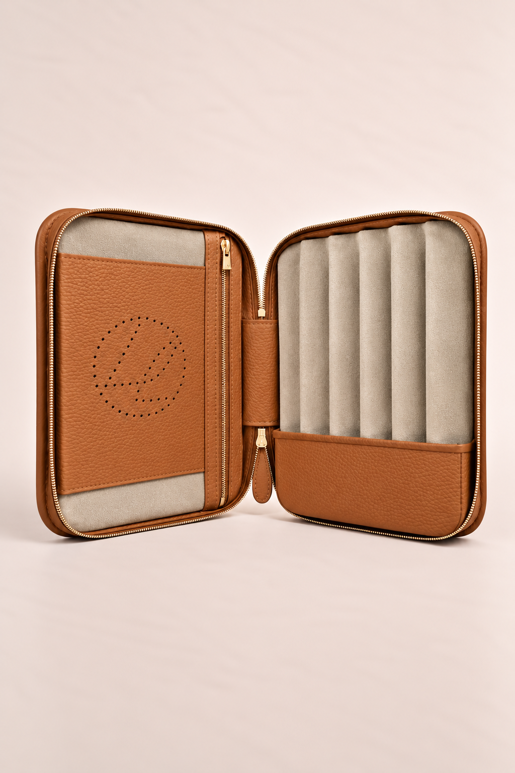 6-cigars case grained havana