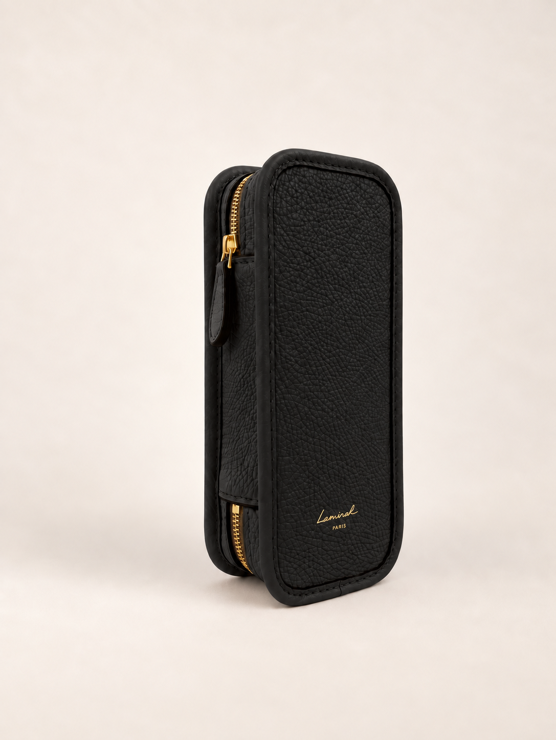 3-cigars case grained black